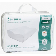 Купить Подушка с эффектом памяти Dr.SURSIL DS0509 с двумя валиками 12/14см в интернет-магазине