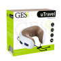 Купить Подушка для путешествий uTravel, массажная подушка, роликовый массаж, прогрев, GESS-136 gray в интернет-магазине