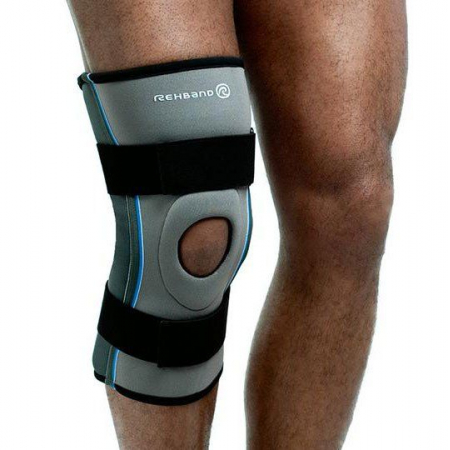 Купить Спортивный бандаж на колено усиленный шарнирами и ремнями 7781 Rehband в интернет-магазине