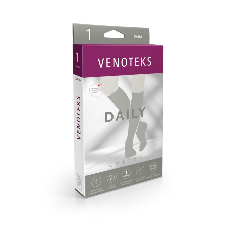 Купить Гольфы 1 класс компрессии 1C157 Daily Cotton VENOTEKS в интернет-магазине