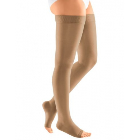 Купить Чулки mediven comfort с открытым носком на широкое бедро, 2 класс Medi в интернет-магазине