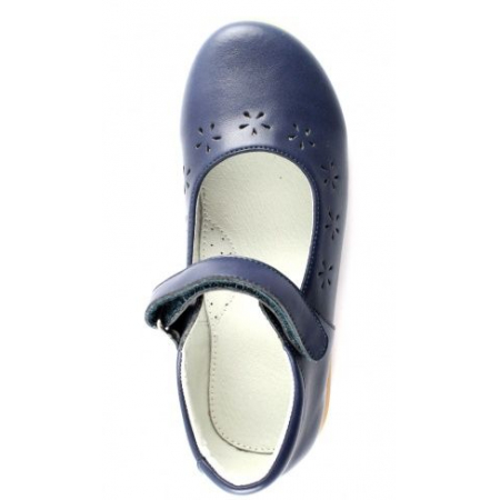Фото, ортопедические Школьные туфли для девочек синие 33-430-3 Сурсил-Орто