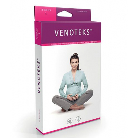 Купить Колготки VENOTEKS TREND тонкие прозрачные для беременных 1 класса компрессии 1C405 в интернет-магазине