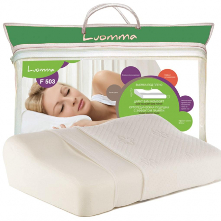 Купить Подушка с эффектом памяти и выемкой под плечо.35х52 см LUMF-503, Luomma в интернет-магазине