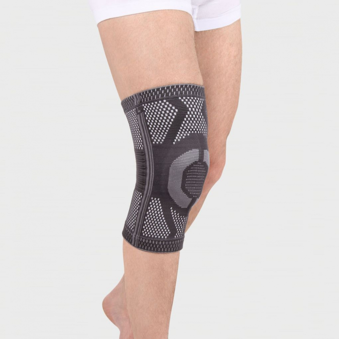 Купить Бандаж на коленный сустав с ребрами жесткости и силиконовом кольцом KS-E03, Ttoman в интернет-магазине