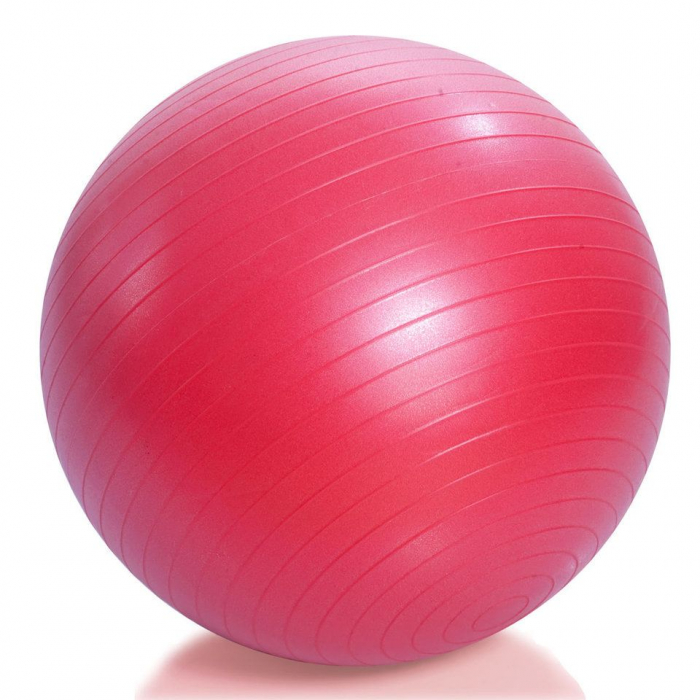 Купить Мяч гимнастический (фитбол) с системой «антиразрыв» диаметр: 65 см, красный М-265 Тривес в интернет-магазине